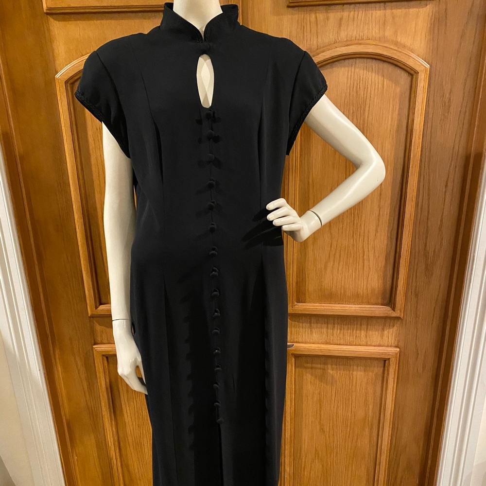 Black dress with buttons